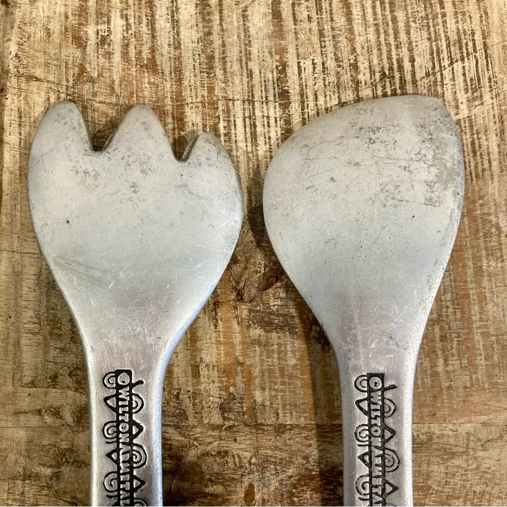 Wilton Armetale Serving Utensils Set Reggae Pattern 13” Long Metal